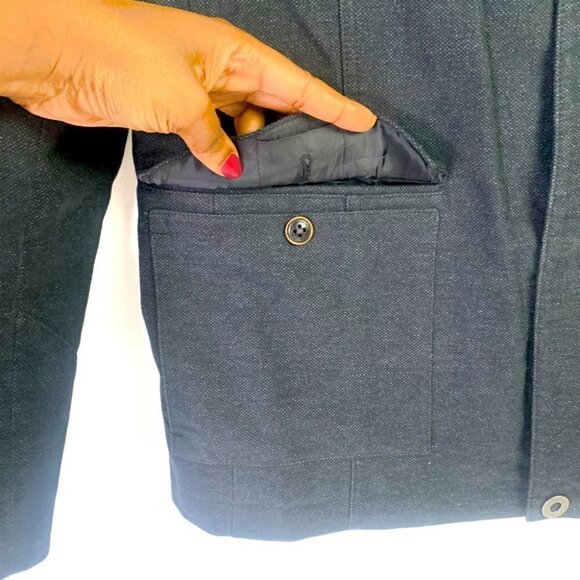 MEXX men coat in dark grey mid length long sleeve front zipper size 44 - Picture 7 of 16